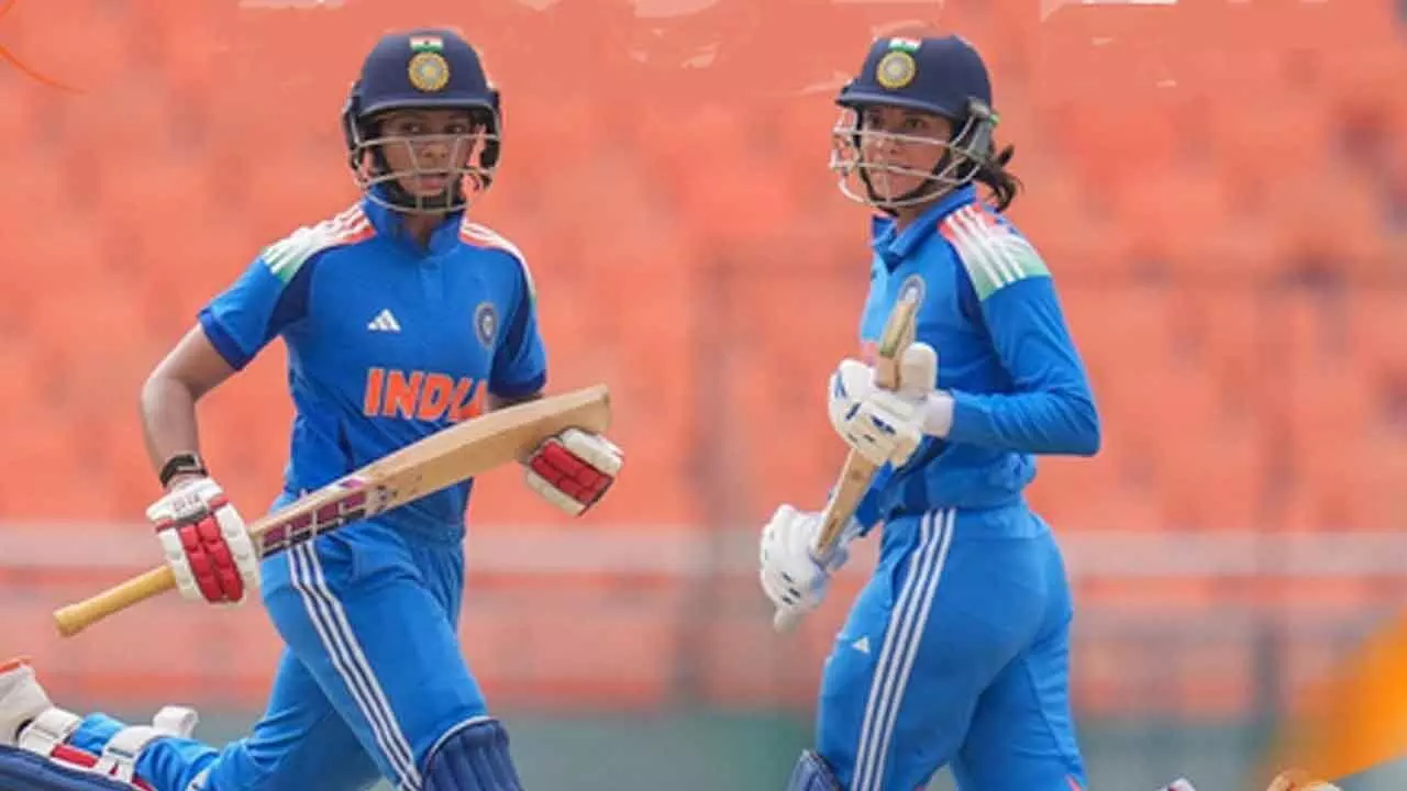 1st ODI: Fifties by Smriti, Pratika, and Harleen propel India to 281/7 against Australia 1st ODI: Fifties by Smriti, Pratika, and Harleen propel India to 281/7 against Australia