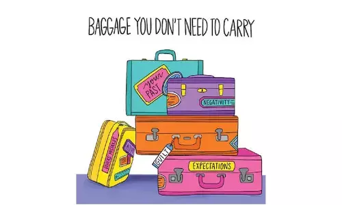 Let go of futile baggage, be at ease with life