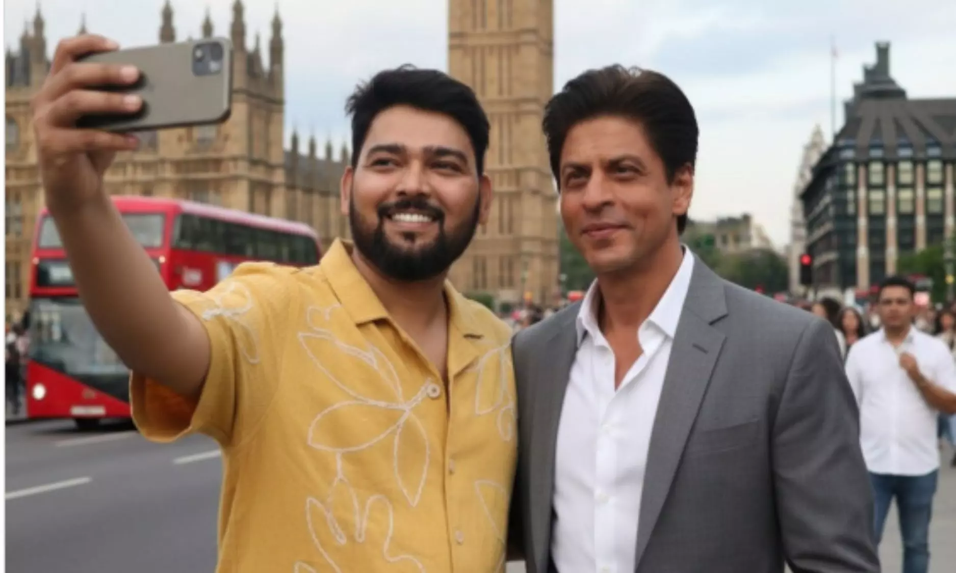 Shah Rukh Khan AI Selfie at London’s Big Ben Goes Viral on Instagram Shah Rukh Khan AI Selfie at London’s Big Ben Goes Viral on Instagram