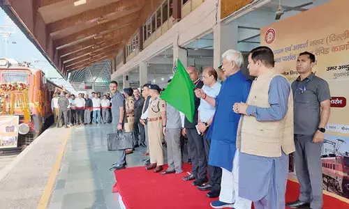 Parcel cargo train from J&K to Delhi flagged off