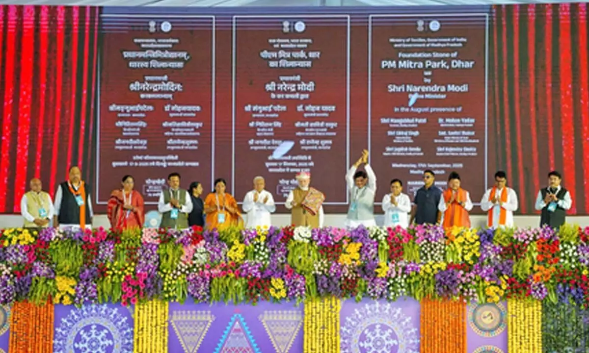 Swadeshi spirit soars as PM Modi unveils Indias largest Textile Park in MP