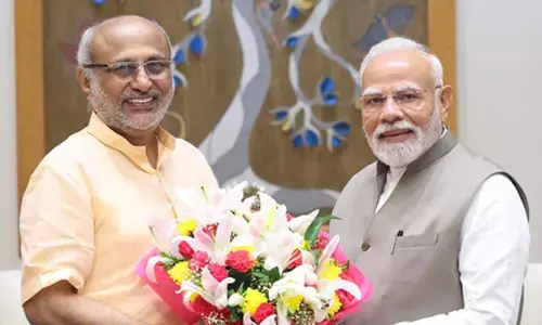 Vice President Radhakrishnan wishes long, healthy life to PM Modi on his birthday