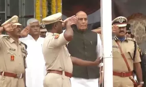 Union Minister Rajnath Singh attends Telangana Liberation Day event in Secunderabad