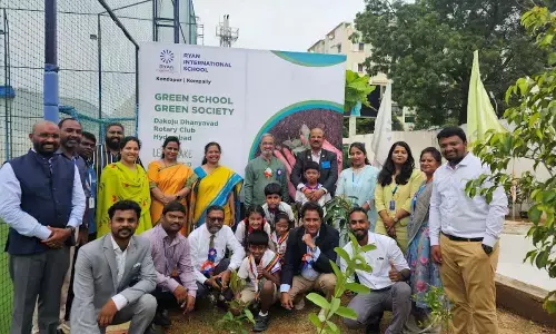 Ryan International and Rotary Club take the joint Plantation Drive to Hyderabad