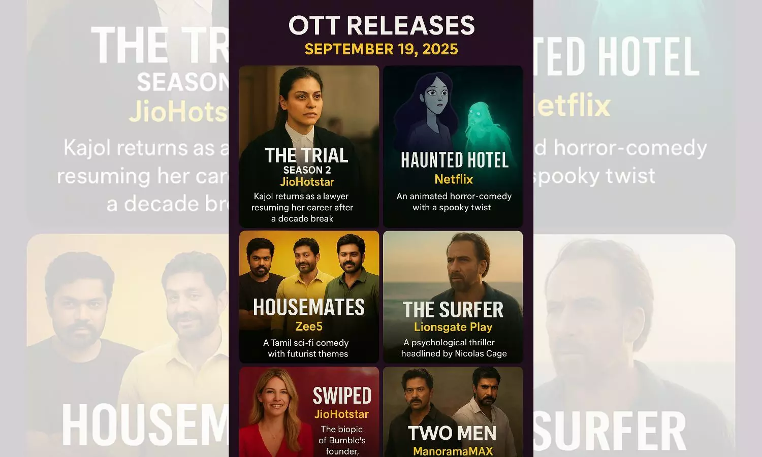 What’s Coming On OTT on Sept 19, 2025