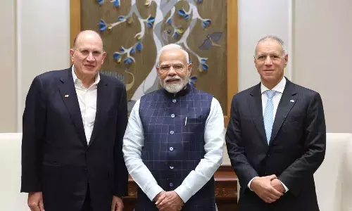 Honble Prime Minister Shri Narendra Modi shared his vision for Viksit Bharat with HSBC Group Chairman, Mark Tucker and Group CEO, Georges Elhedery