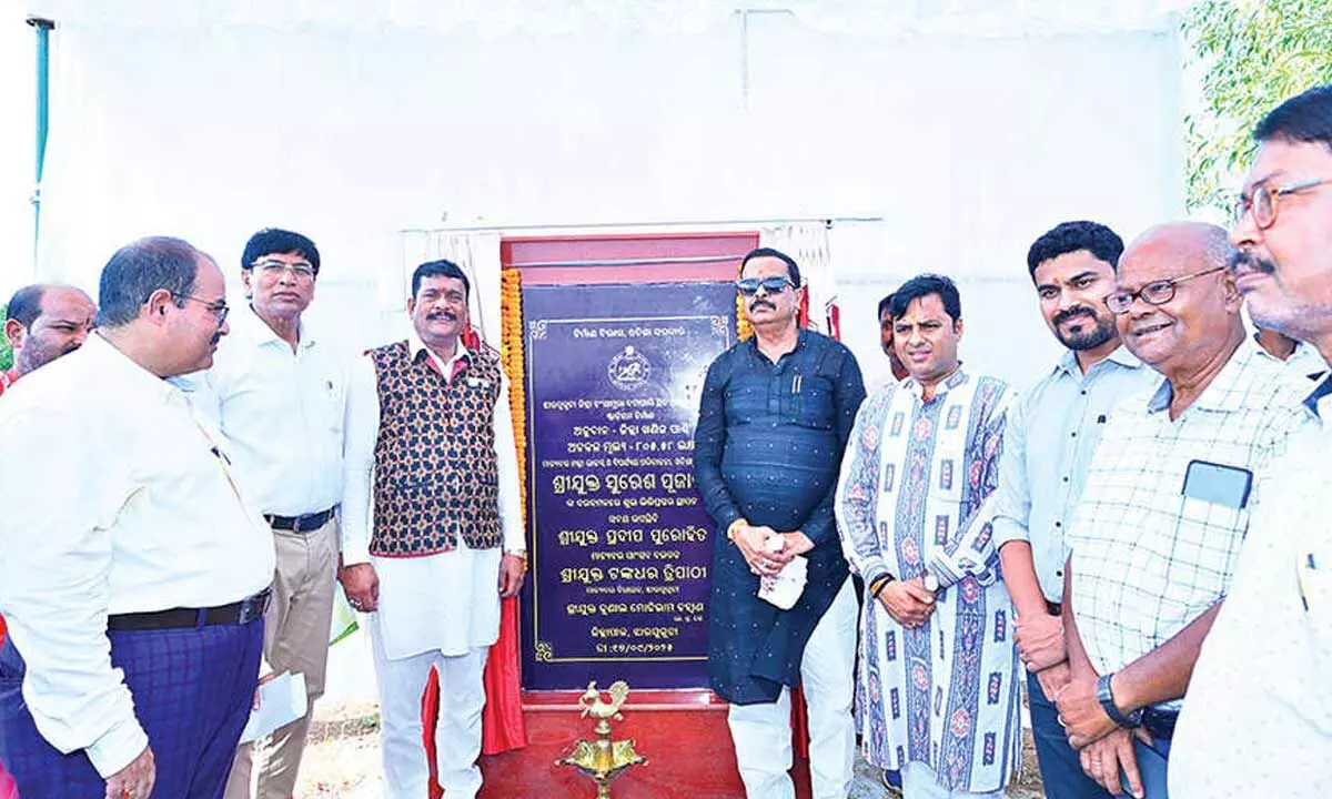 Stone laid for hockey astroturf at H Katapali Stone laid for hockey astroturf at H Katapali