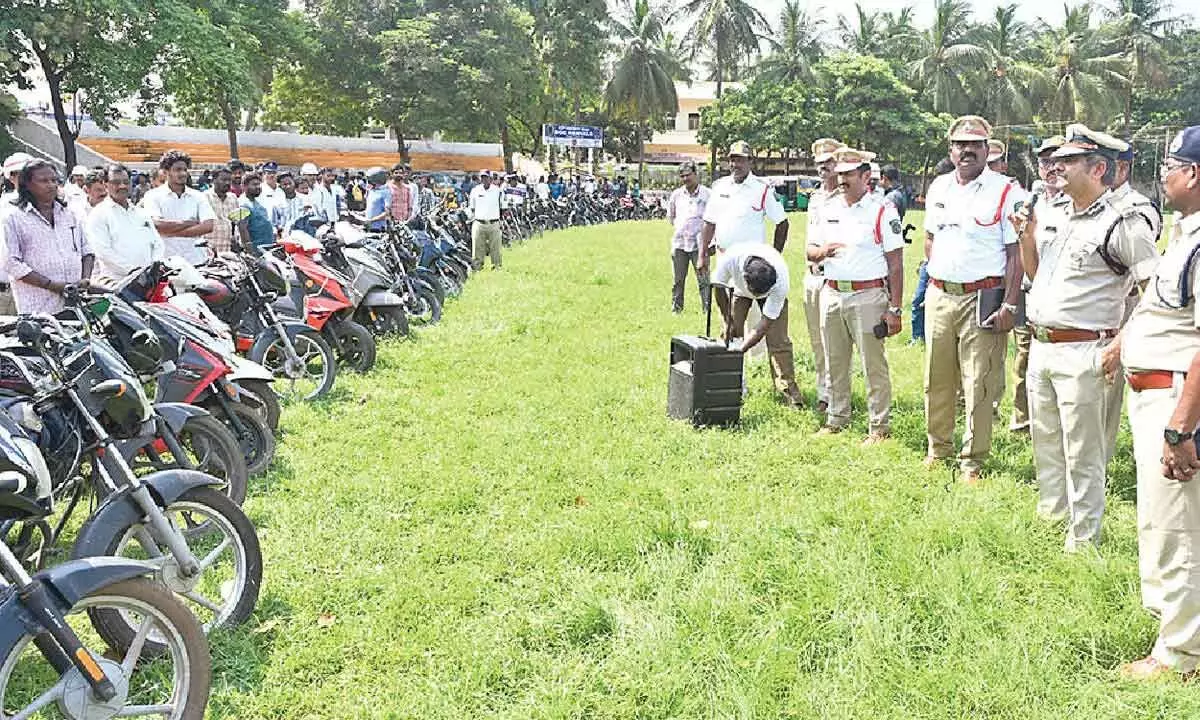 346 recovered vehicles handed over to rightful owners