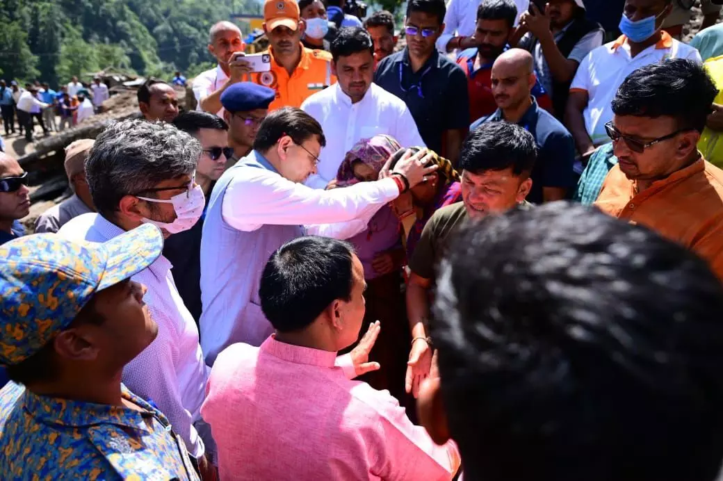 Uttarakhand CM Dhami Reviews Chamoli Disaster Relief Uttarakhand CM Dhami Reviews Chamoli Disaster Relief