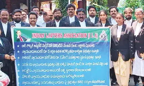 Lawyers stage protest over demands