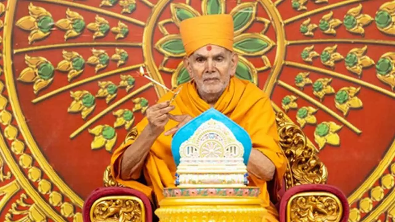 10-day temple festival begins in Jodhpur, in presence of BAPS spiritual guru Mahant Swami Maharaj 10-day temple festival begins in Jodhpur, in presence of BAPS spiritual guru Mahant Swami Maharaj