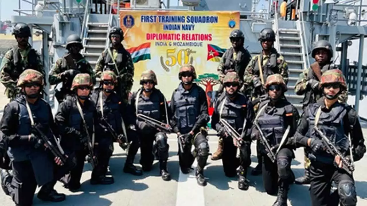 4-day visit of Indian Navys First Training Squadron boosts ties with Mozambique 4-day visit of Indian Navys First Training Squadron boosts ties with Mozambique