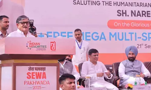 Seva Pakhwada: MP Satnam Sandhu participates in medical camp, says ‘country’s healthcare transformed under PM Modi’