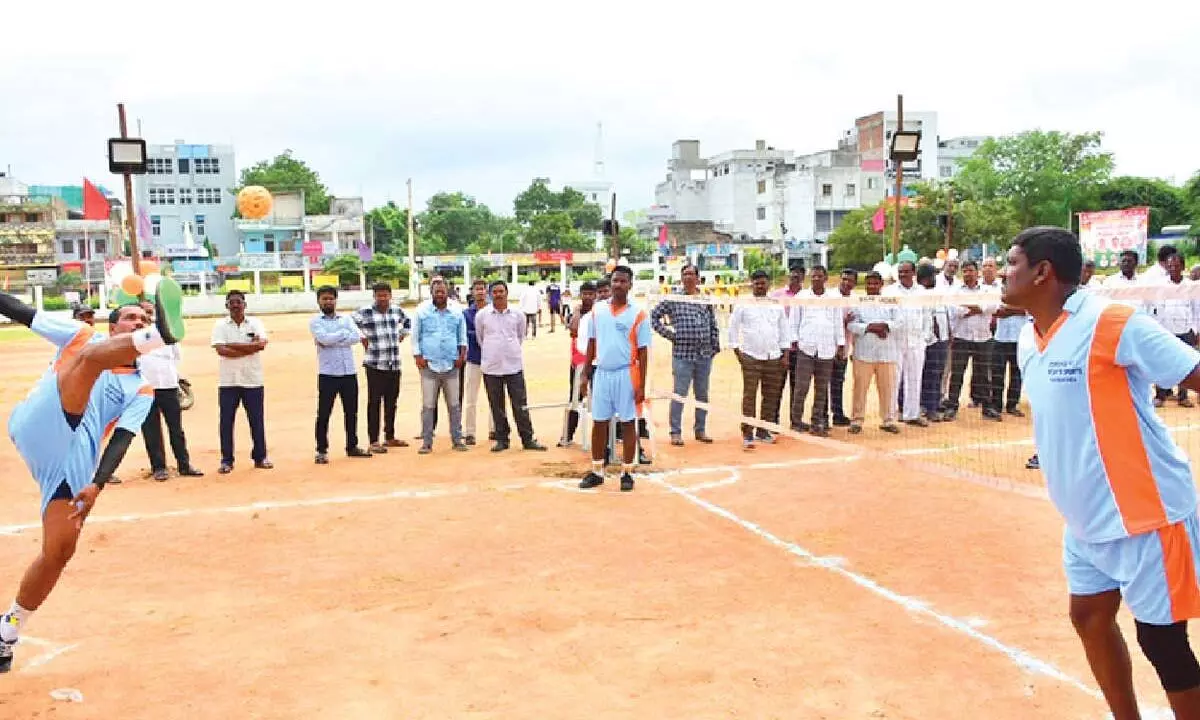 Inter-district Sepak Takraw tourney begins on high note Inter-district Sepak Takraw tourney begins on high note