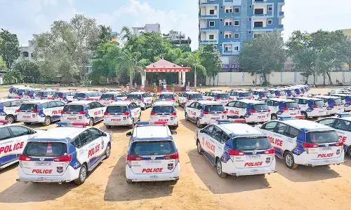 Hyderabad police vehicles get new ‘TG’ stickers