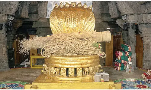 Holy grass mat and grass rope procession held