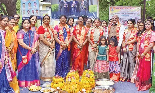 Nizam College rocks with vibrant colours