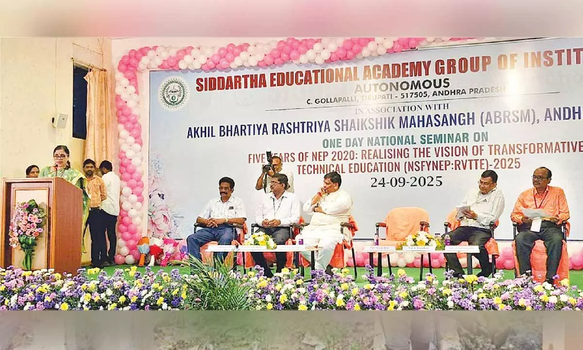 NEP vital for building developed India by 2047: AICTE official NEP vital for building developed India by 2047: AICTE official