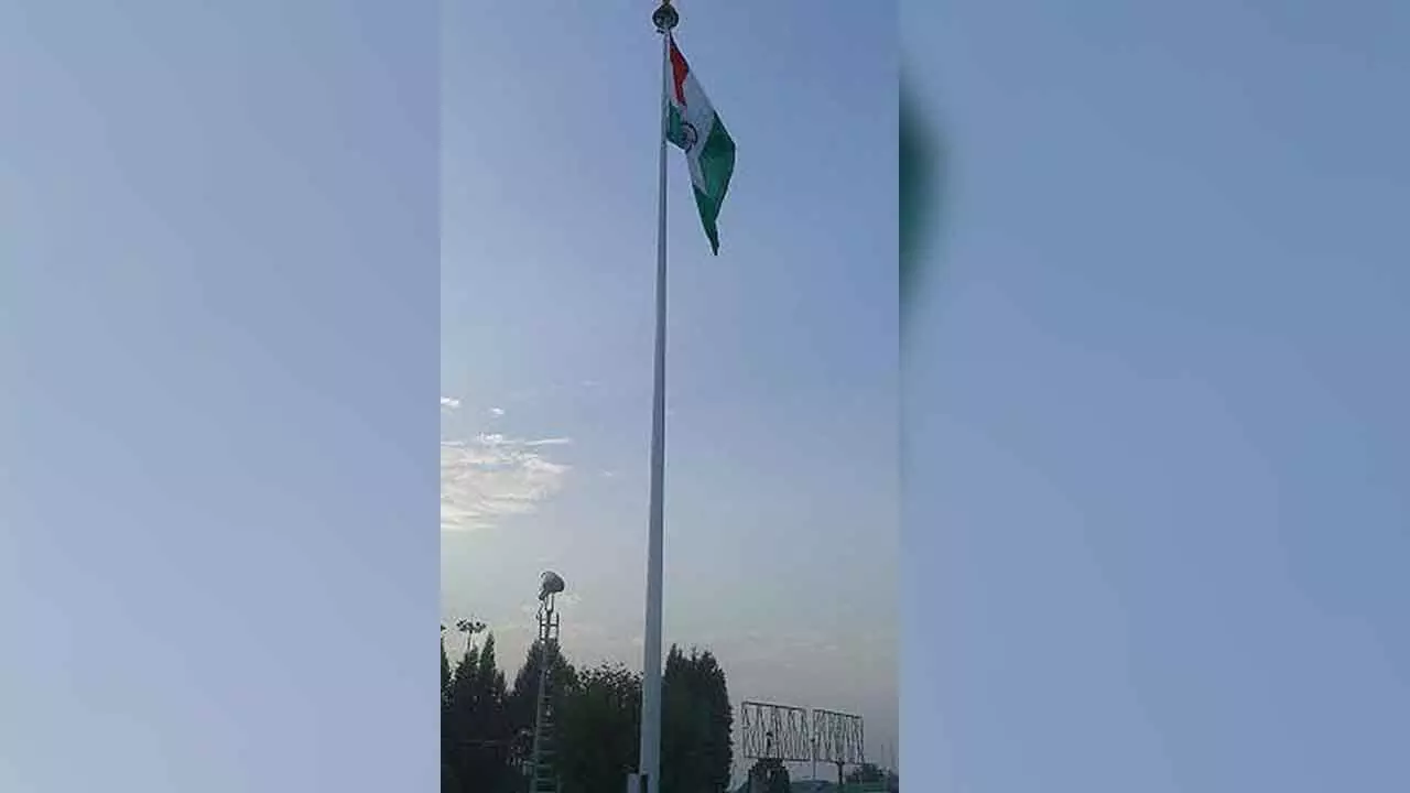 The story of the big flag at Srinagar airport: A symbol of national pride The story of the big flag at Srinagar airport: A symbol of national pride