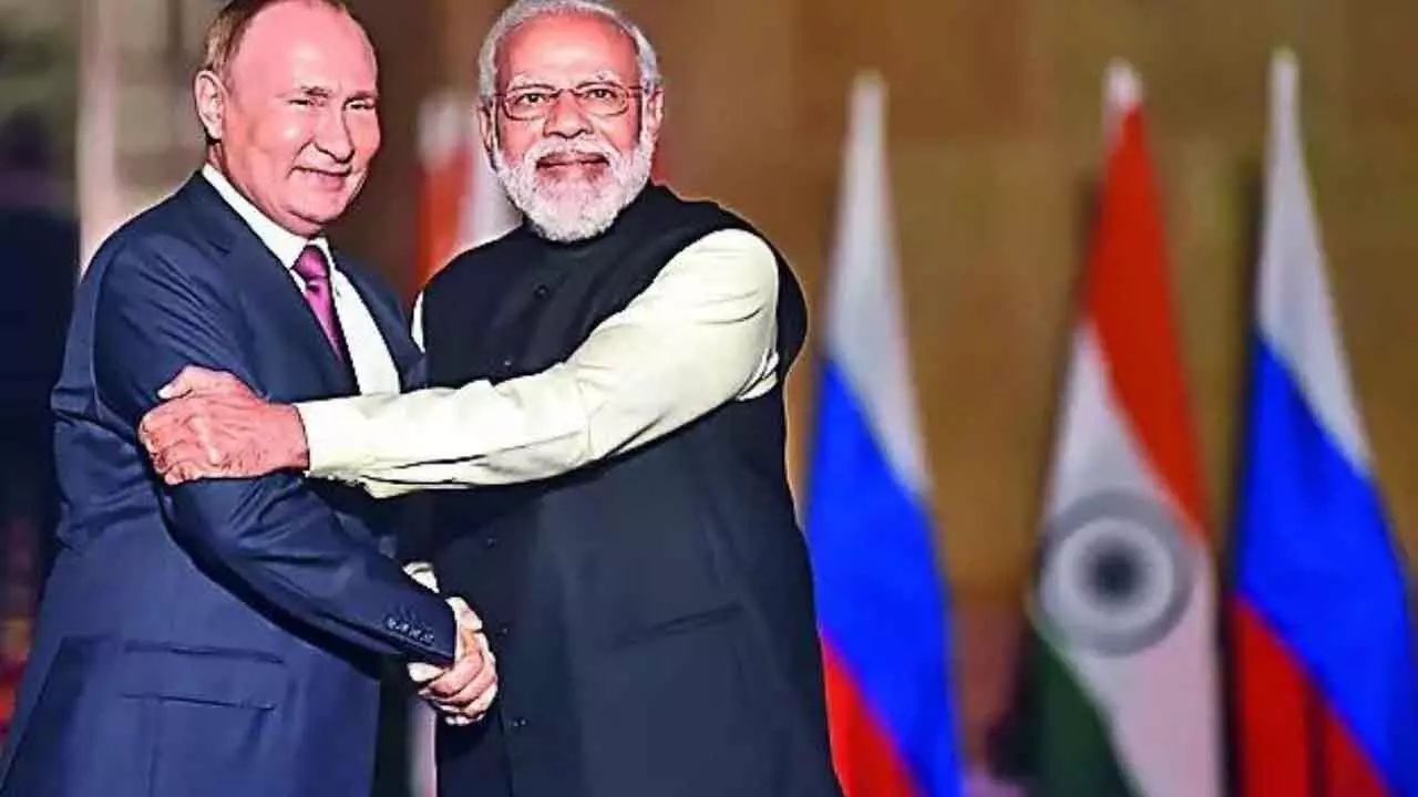 PM highlights India-Russia partnership PM highlights India-Russia partnership