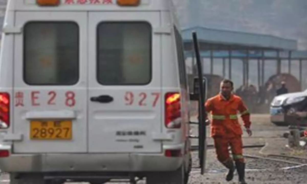 Three trapped after coal mine accident in northwest China