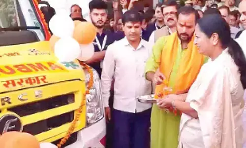 CM flags off 11 CATS vehicles, unveils health initiatives