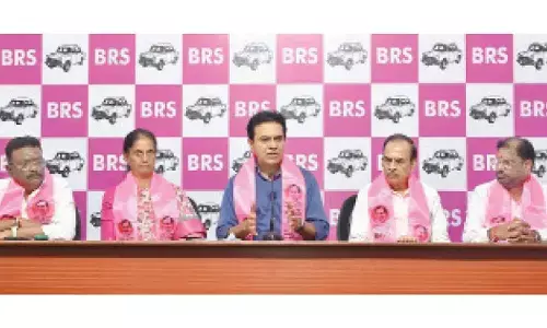 KTR blames Revanth for L&T exit, demands inquiry KTR blames Revanth for L&T exit, demands inquiry