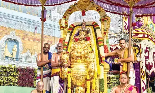 Simha Vahana Seva held
