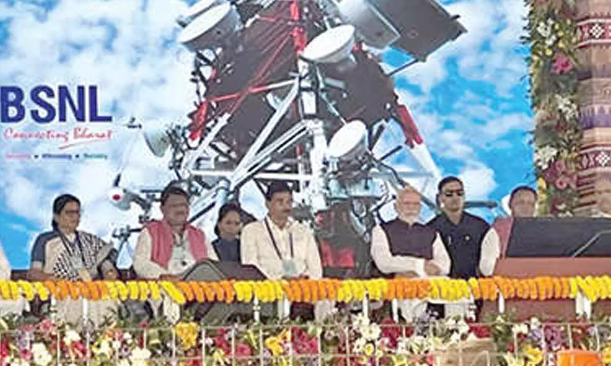 PM launches BSNL’s ‘swadeshi’ 4G network