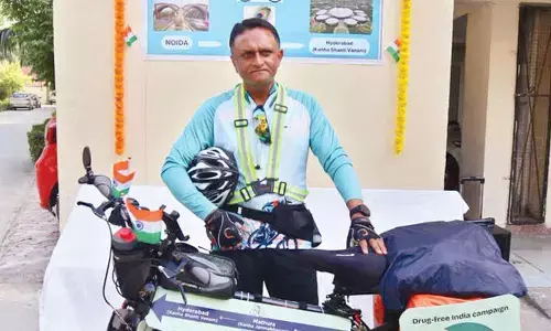 Pedaling with purpose: Tarun Parmar’s 1700 km ride for meditation and a drug-free India