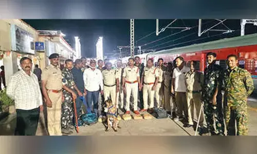 Police seize 9 kg ganja at Ongole Railway Station