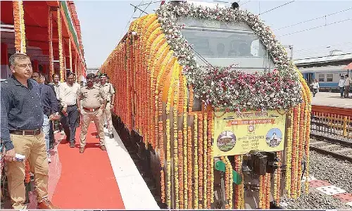 PM flags off Berhampur-Surat Amrit Bharat