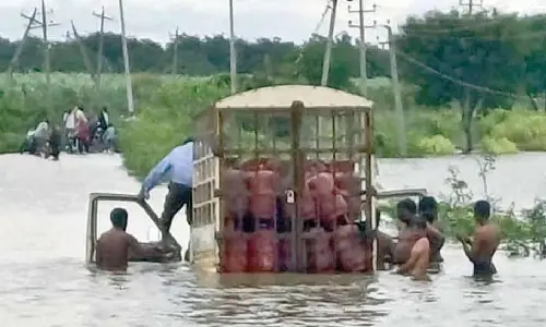 Bhima river swells, bridge submerged
