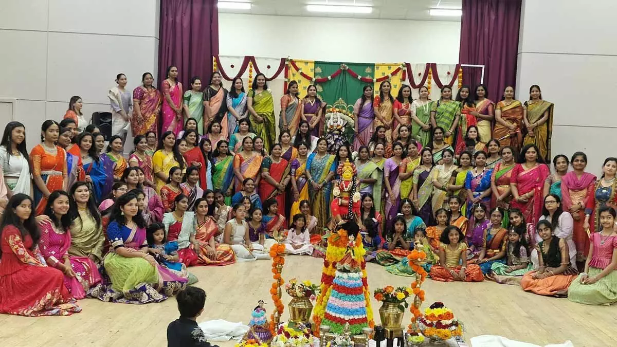 Saddula Bathukamma Celebration by Scotland Bathukamma Community in Scotland