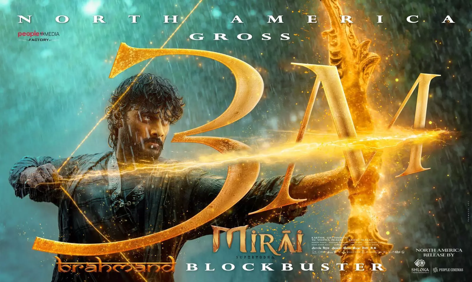 Teja Sajja’s ‘Mirai’ hits $3M Teja Sajja’s ‘Mirai’ hits $3M