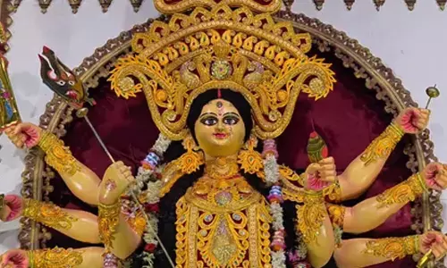 West Bengal: Devotees gather at temples to offer prayers on Maha Ashtami across the state