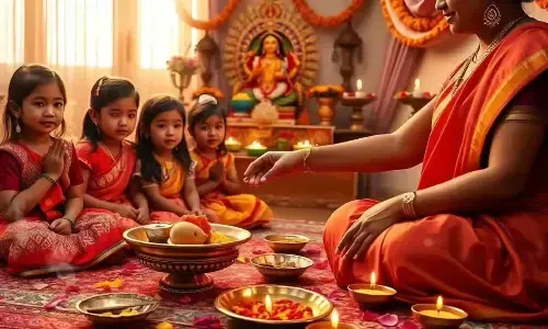 Navratri 2025: Kanya Pujan Celebrated with Devotion on September 30