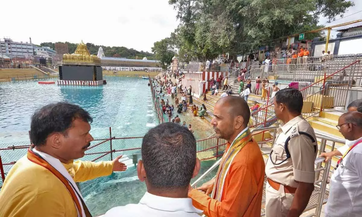 TTD EO inspects Chakrasnanam arrangements