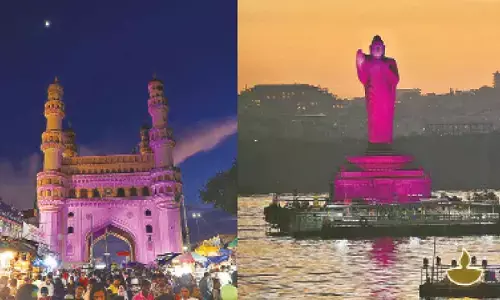 Breast cancer awareness: City’s night sky glows in resplendent pink