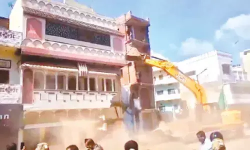 Portion of Olympianmz mohd Shahid’s house razed in Varanasi