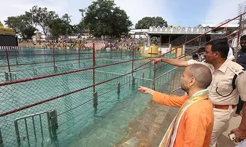 TTD EO inspects Chakrasnanam arrangements