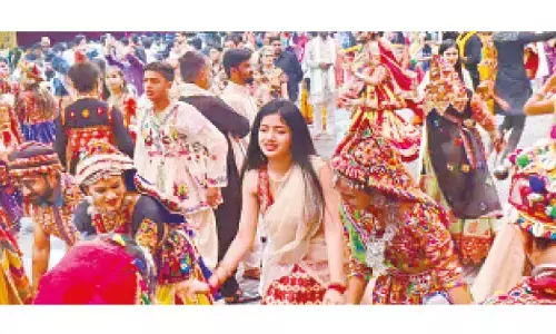 Actress regales audience at ‘Dandiya Night’ event