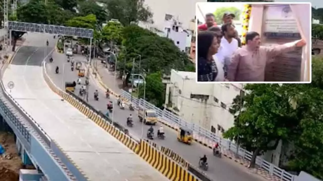 Ponnam Prabhakar Inaugurates New Road Over Bridge at Falaknuma Ponnam Prabhakar Inaugurates New Road Over Bridge at Falaknuma