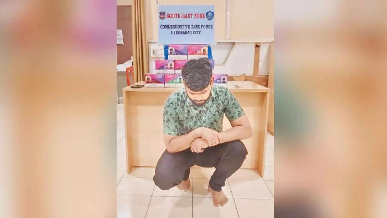 Police arrest e-cigarette seller