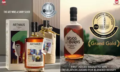 WOODBURNS Indian Whisky wins the country a first historic Grand Gold and Revelation Blended Whisky award at Spirits Selection by Concours Mondial de Bruxelles 2025