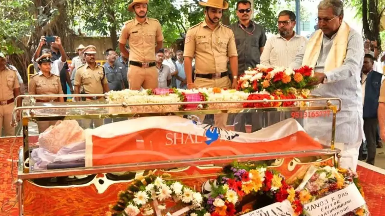 Veteran journalist TJS George cremated with full state honors in Bengaluru