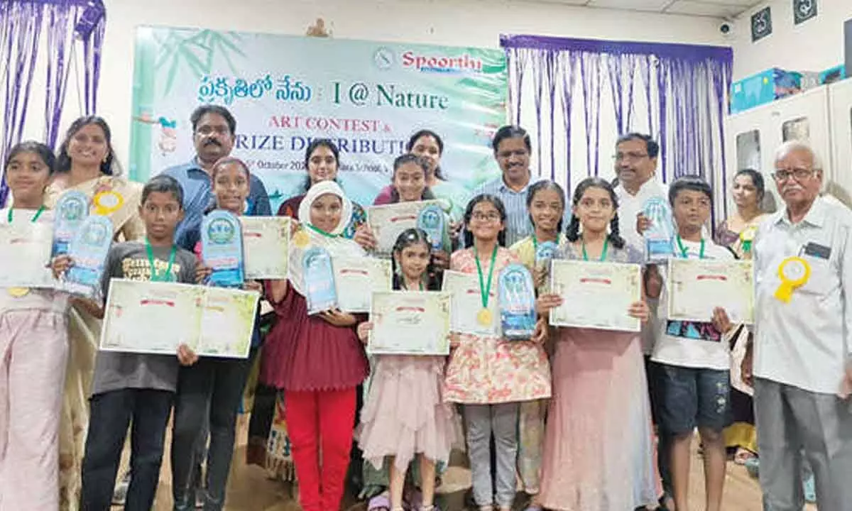 Children express love for nature through colours Children express love for nature through colours