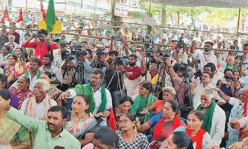 Farmers rise in protest against massive land acquisition plan