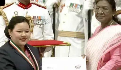 Ms. Pritika Rawat from Delhi Honoured with My Bharat-NSS Award 2025 by President of India