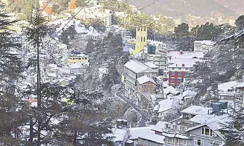 Fresh snowfall in HP